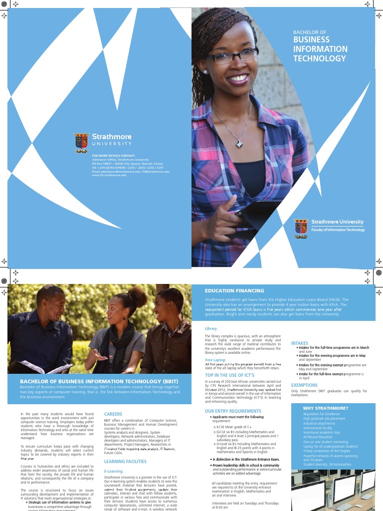 BBIT Course Details at Strathmore University | PDF | Educational ...