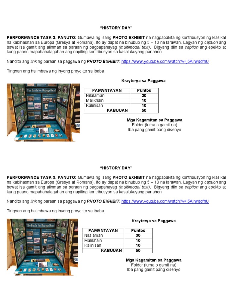Integrative Performance Task | PDF