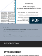 Acute Kidney Injury in Patients Hospitalized With COVID-19: - Journal Reading