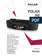 Polar H6 Heart Rate Sensor Accessory Manual Portugues