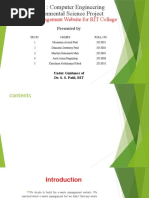 E-Waste Management Website For RIT College: Branch: Computer Engineering Environmental Science Project