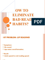 How To Eliminate Bad Reading Habits