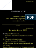 Introduction To PHP: Amrish V. Chaubal Data & Knowledge Engineering Division Amrish@ncst - Ernet.in