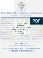 Investment Pattern of Youth in India-BSE