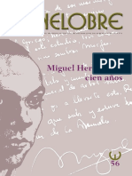 Miguel Hernández, cien años de poesía