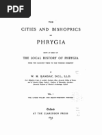 RAMSAY, William Mitchell, 1. The Cities and Bishoprics of Phrygia