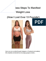 10 Effortless Steps To Manifest Weight Loss