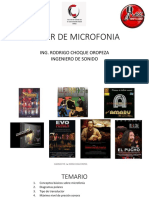 Taller de Microfonia Ing Rodrigo Choque Oropeza