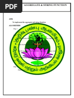 Aggregate and String Function