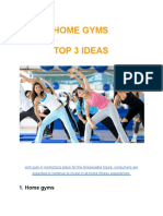 Home Gyms Top 3 Ideas