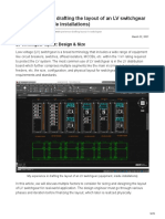 My Experience in Drafting The Layout of An LV Switchgear Equipment Inside Installations