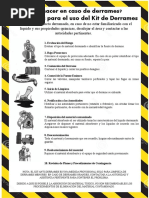 Instrucciones para Uso de Kit Antiderrame | PDF