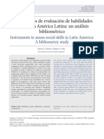 Instrumentos de Evaluación de Habilidades Sociales en América Latina Un Análisis Bibliométrico