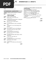 1.2 Present Tenses - Question Forms