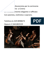 Violinista Crema