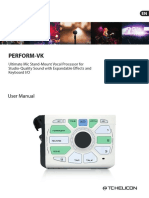 Perform-Vk: Ultimate Mic Stand-Mount Vocal Processor For Studio-Quality Sound With Expandable Effects and Keyboard I/O
