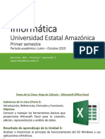 2 Presentación - Microsoft Excel Parte I