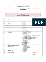 Full Questionnaire Acceptance, Attitudes, and Willingness To Pay For A Future COVID-19 Vaccination