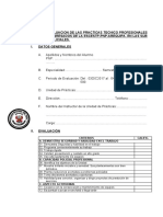 Informe Mensual y Hoja de Calificacion