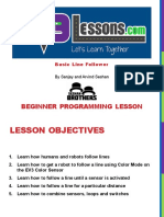 Beginner Programming Lesson: Basic Line Follower