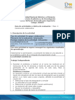 Guía de Actividades y Rúbrica de Evaluación - Unidad 3 - Paso 4 -Construcción Colaborativa