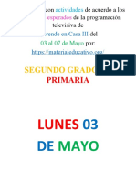 Planeacion 2 Do Grado Aprende en Casa IIISemana 32