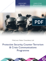 Protective Security, Counter Terrorism & Crisis Communications Programme Brochure August 2020