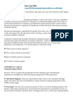 Autonomic Hyperreflexia Case File