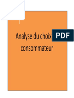 Analyse Du Choix Du Consommateur