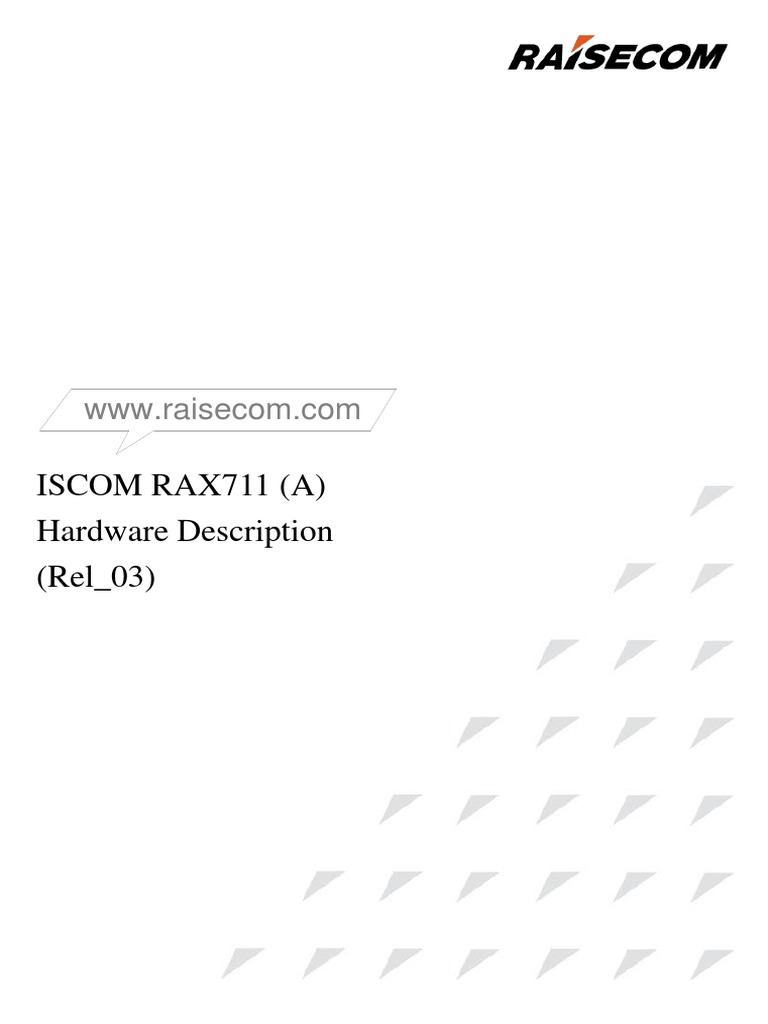 Manual-RAX711 (A) (Rel - 03) | PDF | Optical Fiber | Manufactured Goods