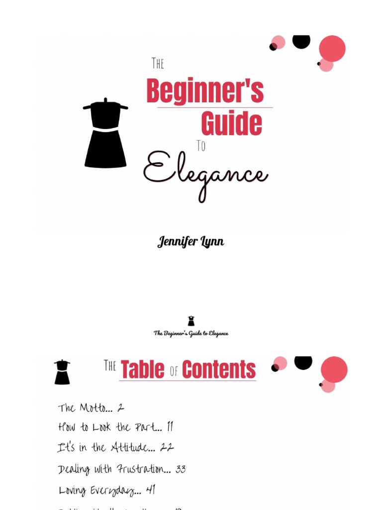Beginner's Guide to Personal Elegance | PDF | Shoe | Face