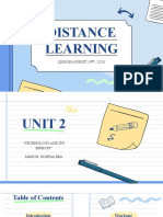 Distance Learning: Lesson August 19, 2O20