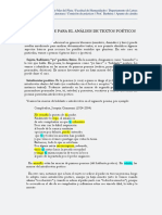 Breve Apunte para El Análisis de Textos Poéticos