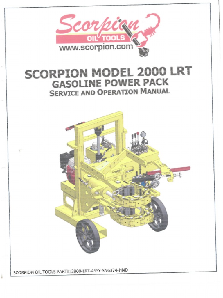 Manual Scorpion Operación (Inglés) . | PDF