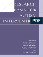 The Research Basis For Autism Intervention 2001