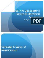 Variables Scales of Measurement