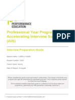 Professional Year Program Accelerating Interview Success (AIS)