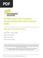 Professional Year Program Accelerating Interview Success (AIS)