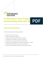 Professional Year Program Accelerating Interview Skills