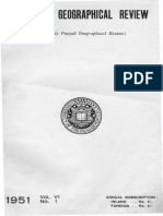 Pakistan Geographical Review 1951 Vol - VI No. 1