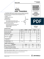 Semiconductor Technical Data: 8 Ampere PNP Silicon Power Transistors 300, 350, 400 VOLTS 80 Watts