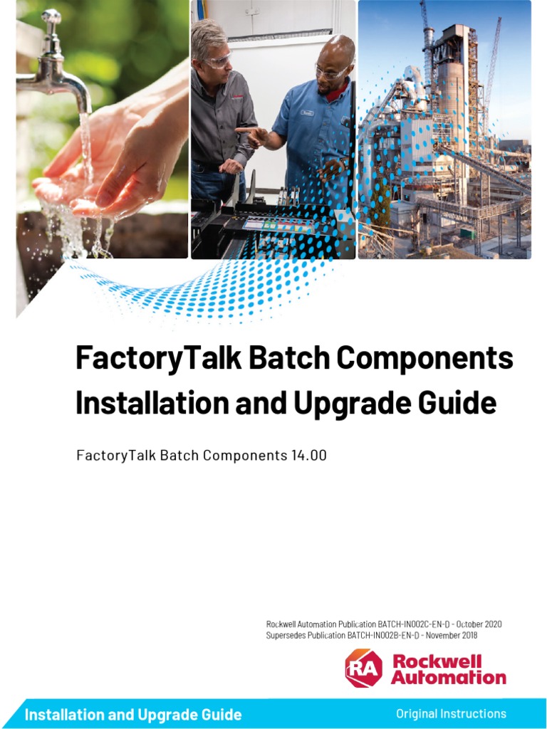 Factorytalk Batch Components Installation and Upgrade Guide PDF