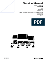 Service Manual Trucks: Fault Codes, Adaptive Cruise Control MID 219 ACC