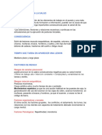 Analisis de Factores de Riesgo Laborales de Una Cajera de Supermercado