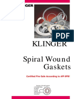 Klinger Spiral Wound Gaskets: Klingermaxiflex Mounting Instructions