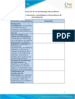 Anexo 4 - Matriz Elementos Metodológicos Del Problema de Investigación - Fase 4.