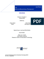 Volume 4, Number 1 Spring 2008 Edited By: Karen Swan Alison Bland Editor Managing Editor