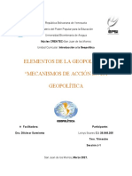 Elementos de La Geopolítica" "Mecanismos de Acción en La Geopolítica