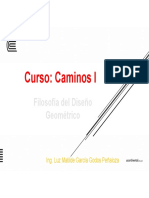 Curso: Caminos I: Filosofía Del Diseño Geométrico