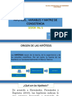 Ingeniería industrial: Hipótesis, variables y matriz de consistencia